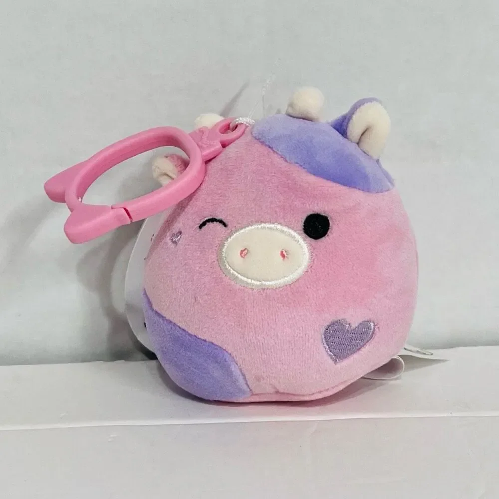 Squishmallows Patty The Cow Clip On   3”   NWT